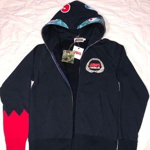 Bape x Jaws full zip hoodie